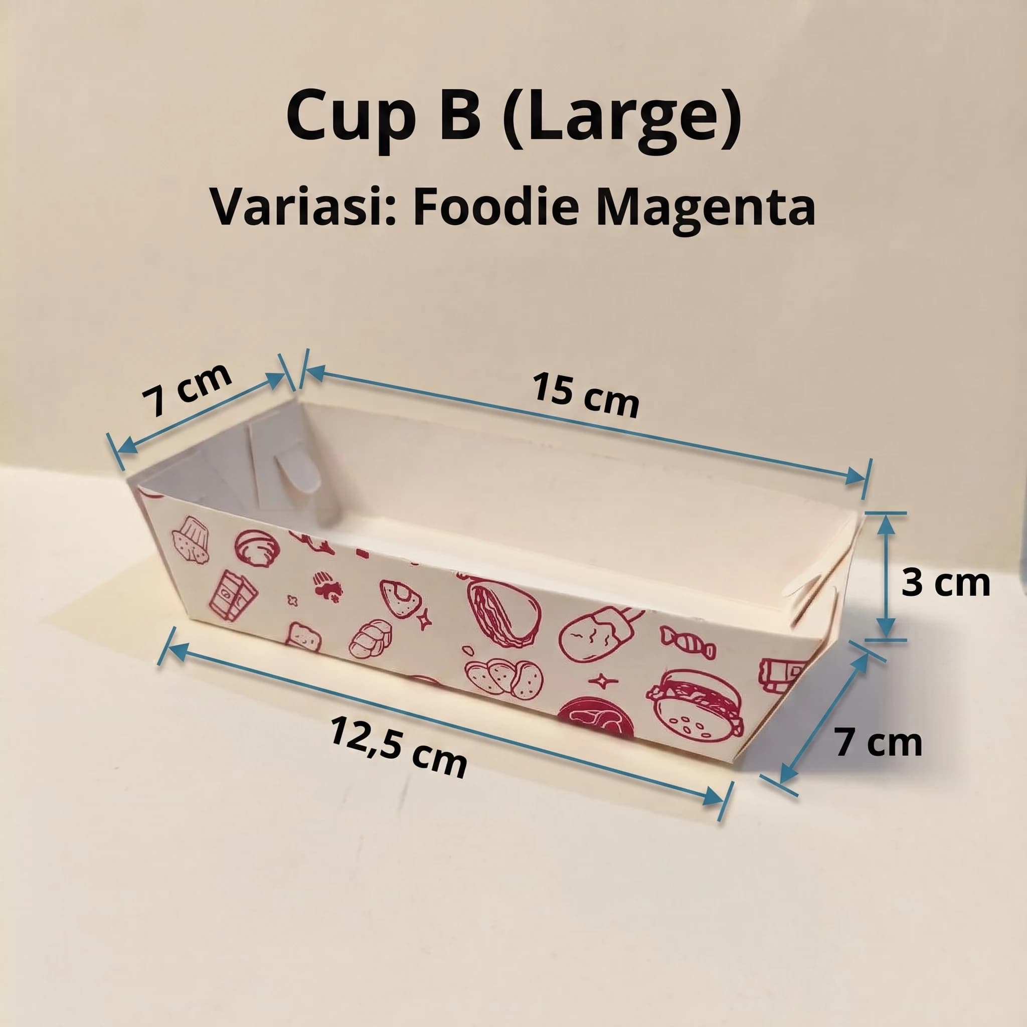 paper tray cup B ukuran sedang Paperlisens