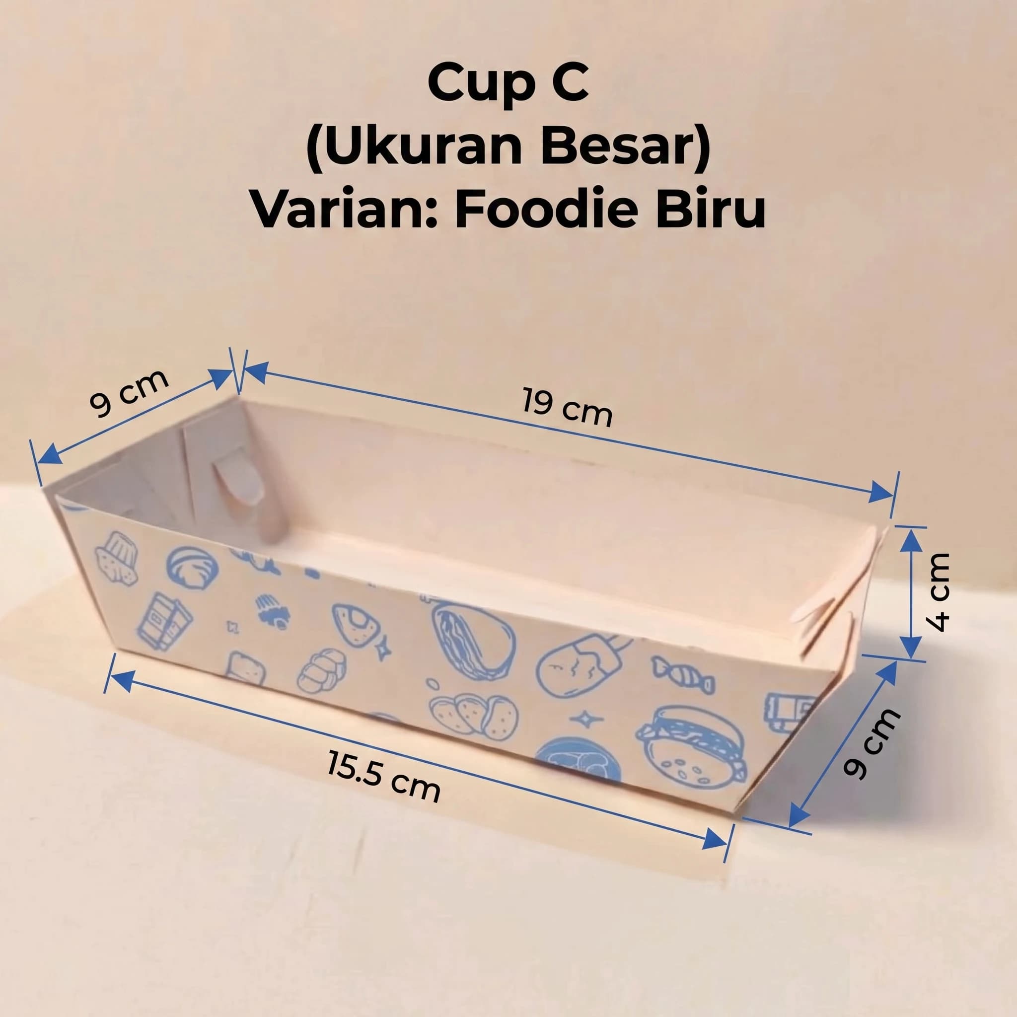 paper tray cup C ukuran besar Paperlisens