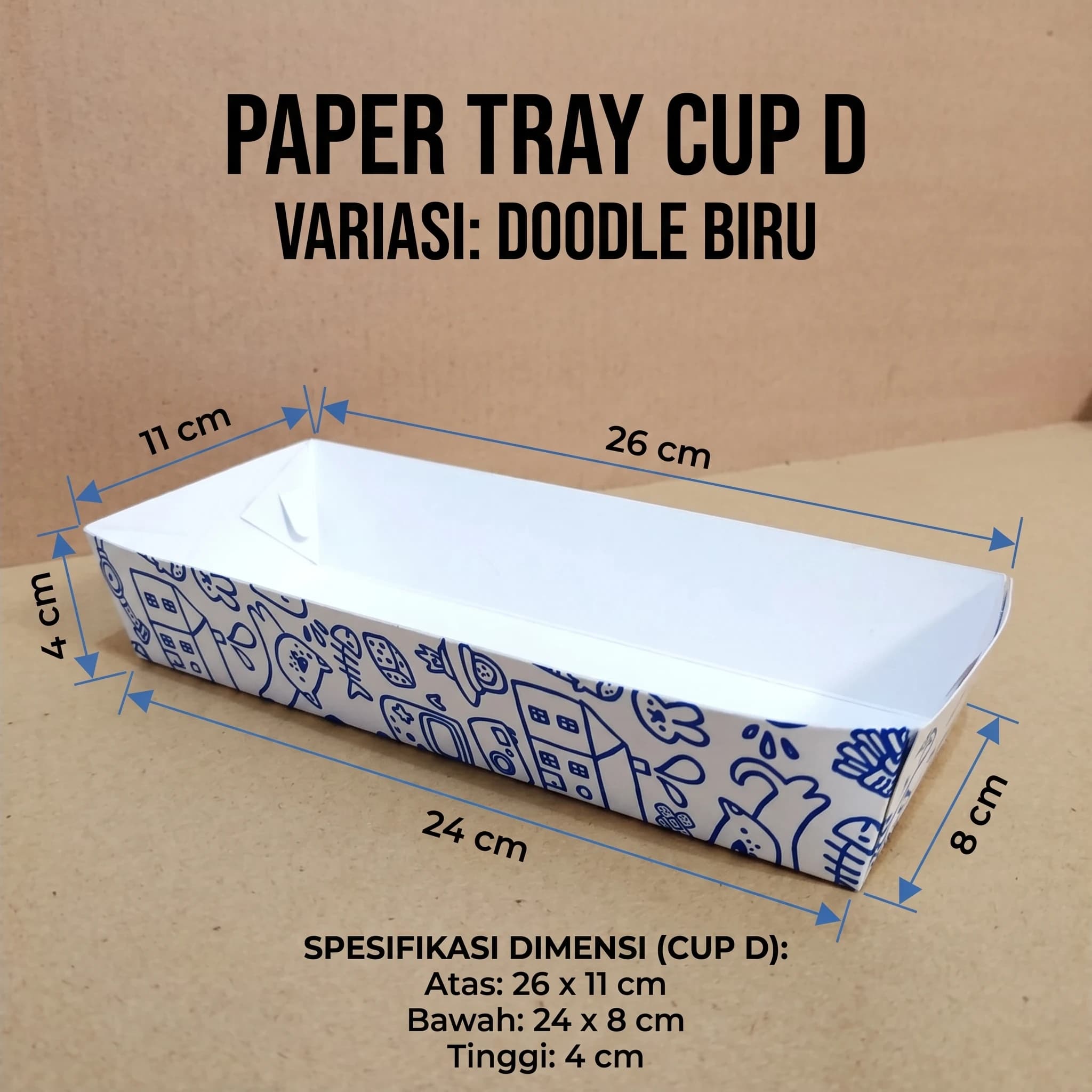paper tray cup D ukuran ekstra besar Paperlisens